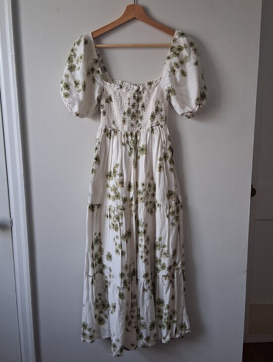Abercrombie & Fitch Dresses & Skirts - Abercrombie & Fitch Floral Dress Linen & Rayon Mix